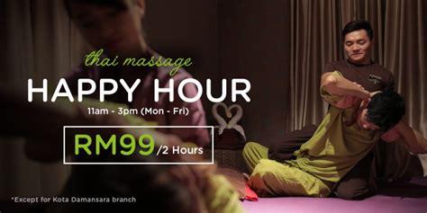 Non-Peak-Hours Promo. . Ss2 massage happy hour